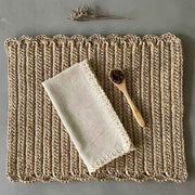 Handwoven Natural Fiber Placemat Set