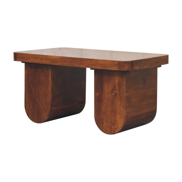 Arch-Leg Mango Wood Coffee Table