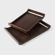 Acacia Wood Serving Tray Set