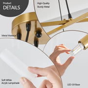 Matte Gold Branch Chandelier Light Fixture