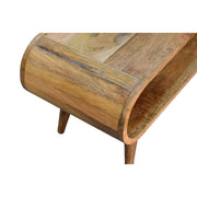 Rounded Mango Wood Coffee Table