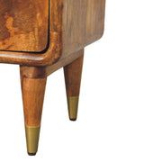 Amber Oak Solid Wood Nightstand