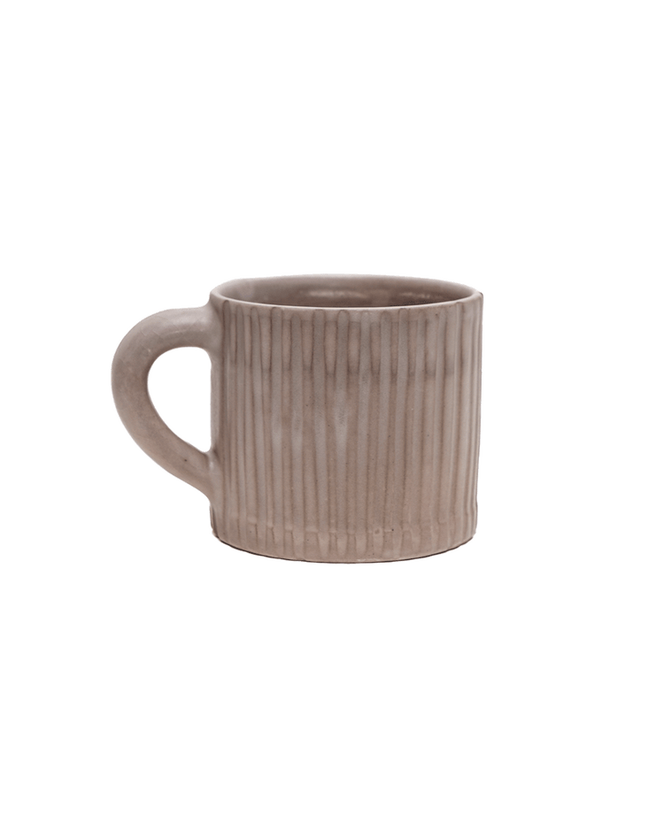 Fluted Stoneware Lines Mug – mugs | Roost & Roam