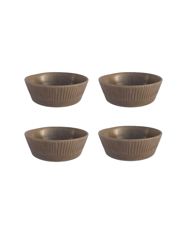 Ridged Stoneware Pasta Bowl Set – bowls (view 3) | Roost & Roam