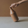 Stoneware Bottle-Form Ceramic Vase