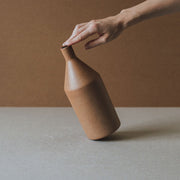 Stoneware Bottle-Form Ceramic Vase