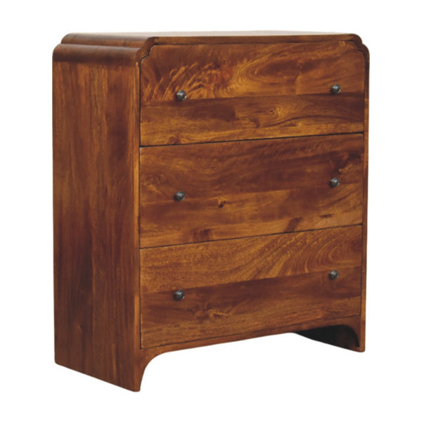 Mango Wood Three-Drawer Chest