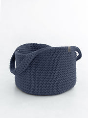 Chunky Crochet Round Storage Basket