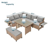 PE Rattan Sectional Outdoor Sofa Set