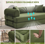 Corduroy Convertible Sleeper Sofa Bed