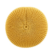 Knitted Cotton Round Pouf Ottoman