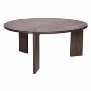 Dark Stained Ash Round Coffee Table