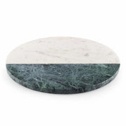 Two-Tone Marble Round Serving Board