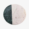 Two-Tone Marble Round Serving Board