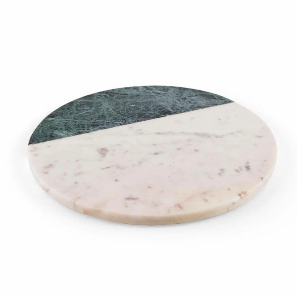 Two-Tone Marble Round Serving Board — alternate view or variant option
