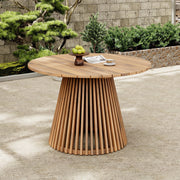 Acacia Wood Rope-Weave Outdoor Dining Set