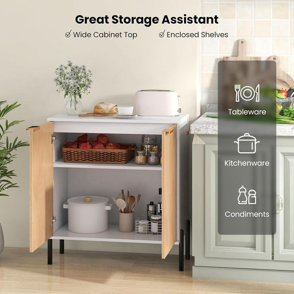Chevron-Panel Two-Door Storage Cabinet (view 5) | Roost & Roam