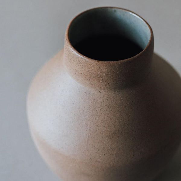 Wheel-Thrown Mixed Clay Ceramic Vase