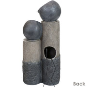 Tiered Cascading Globe Solar Fountain