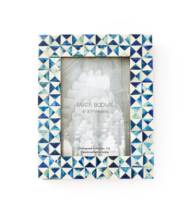 Cobalt Bone Tile Picture Frame