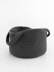 Chunky Crochet Round Storage Basket