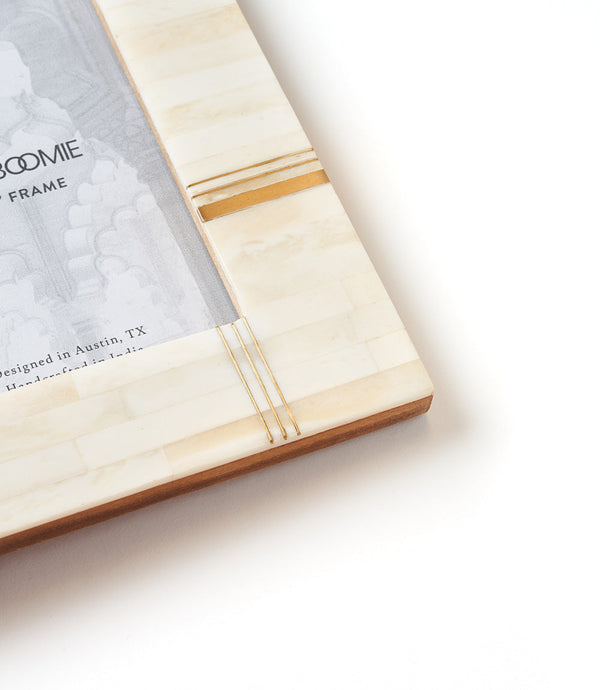 Bone Tile Brass Bar Picture Frame