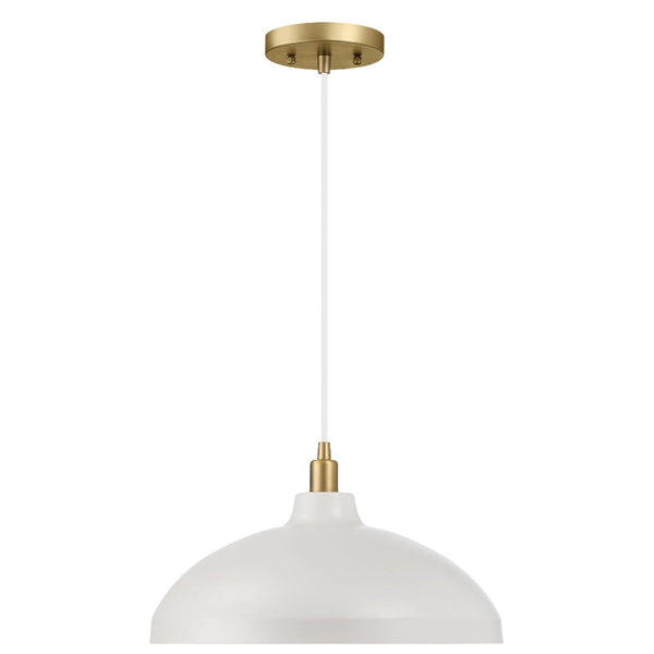Astral Gold & White Pendant Light