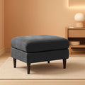 Iron Gray Chenille Storage Ottoman – ottoman | Roost & Roam