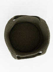 Chunky Crochet Round Storage Basket