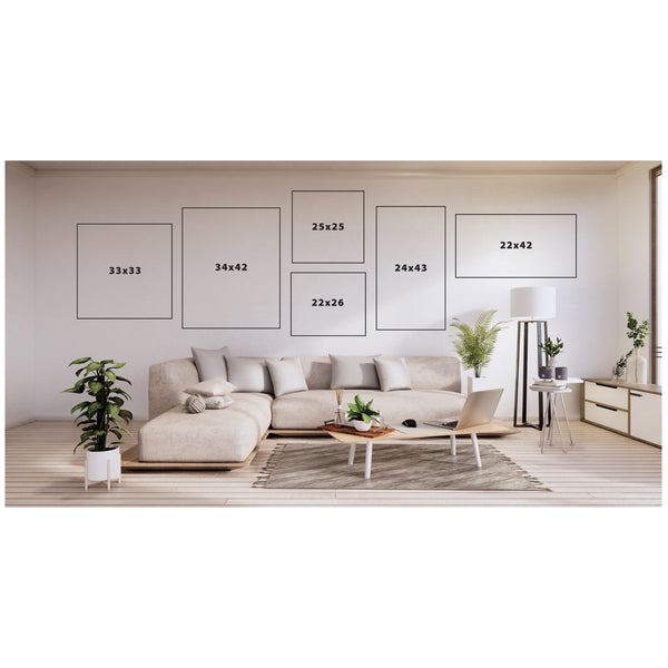 Cityscape Sketch Framed Print Set