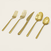 Mirror-Polish Stainless Steel Flatware Set
