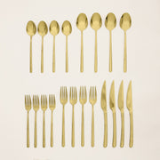 Mirror-Polish Stainless Steel Flatware Set