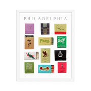Philadelphia Matchbook Collection Framed Print — additional product view 12