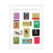 Philadelphia Matchbook Collection Framed Print — additional product view 13