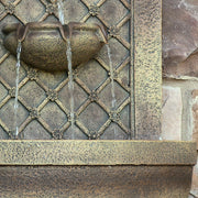 Rosette Leaf Outdoor Wall Fountain