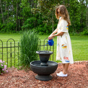 Two-Tier Polyresin Outdoor Fountain