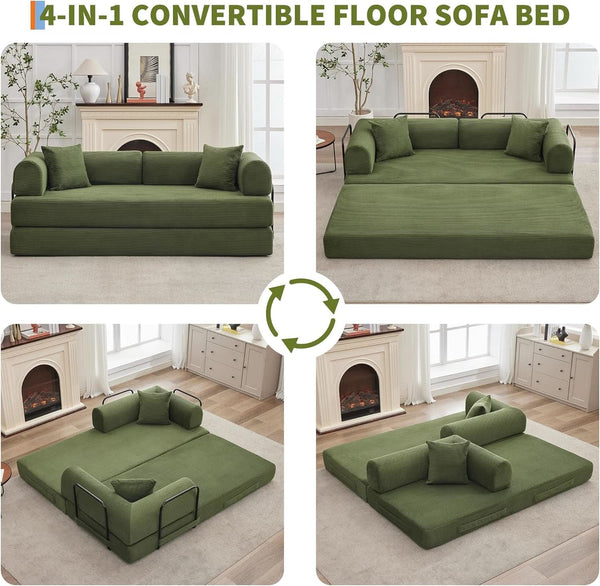 Corduroy Convertible Sleeper Sofa Bed