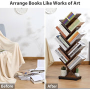 Wood-Grain MDF Tree Bookcase – book case (view 7) | Roost & Roam