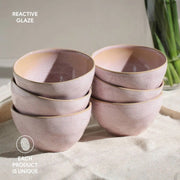 Speckled Ceramic Bowl Set of Six