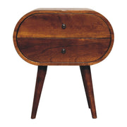 Chestnut Oval Mango Wood Nightstand