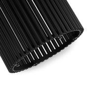 Fluted Metal Rod Round Accent Table