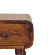 Chestnut Mango Wood Mini Nightstand