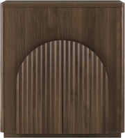 Arched Reeded-Door Walnut-Finish Sideboard