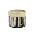 Striped Sisal Storage Basket