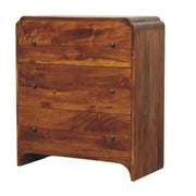 Mango Wood Three-Drawer Chest