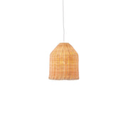 Bell-Shape Woven Rattan Pendant Light