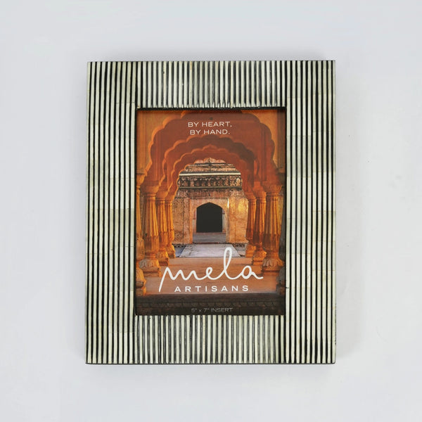 Pinstripe Inlay Photo Frame Set