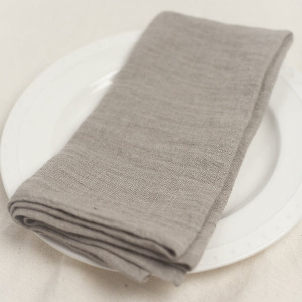 Stone-Washed Linen Napkin Set
