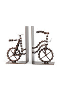 Repurposed Iron Chain Bicycle Bookends