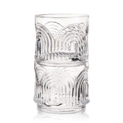 Art Deco Crystal Lowball Tumbler Set